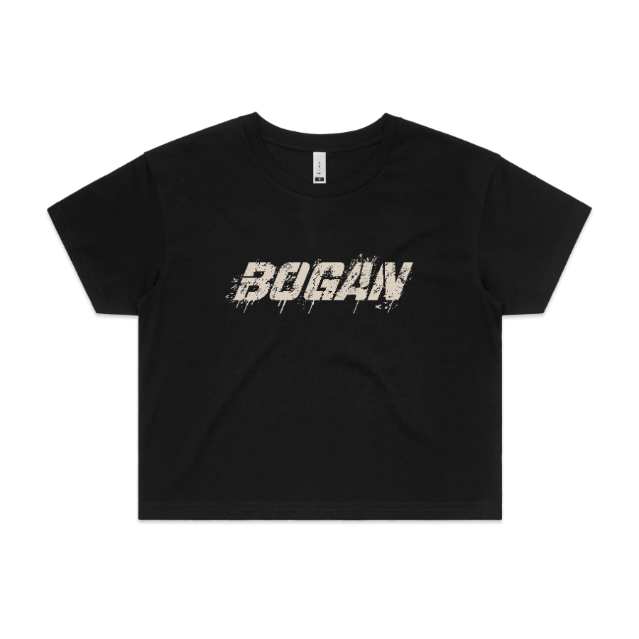 Womens Classic Bogan Crop Tee