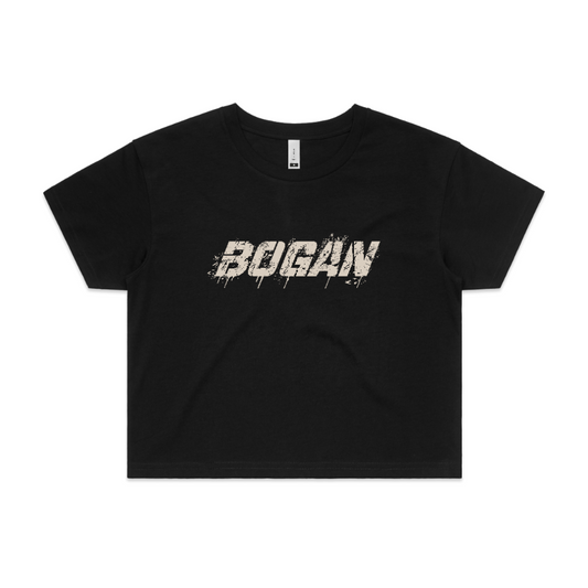 Womens Classic Bogan Crop Tee